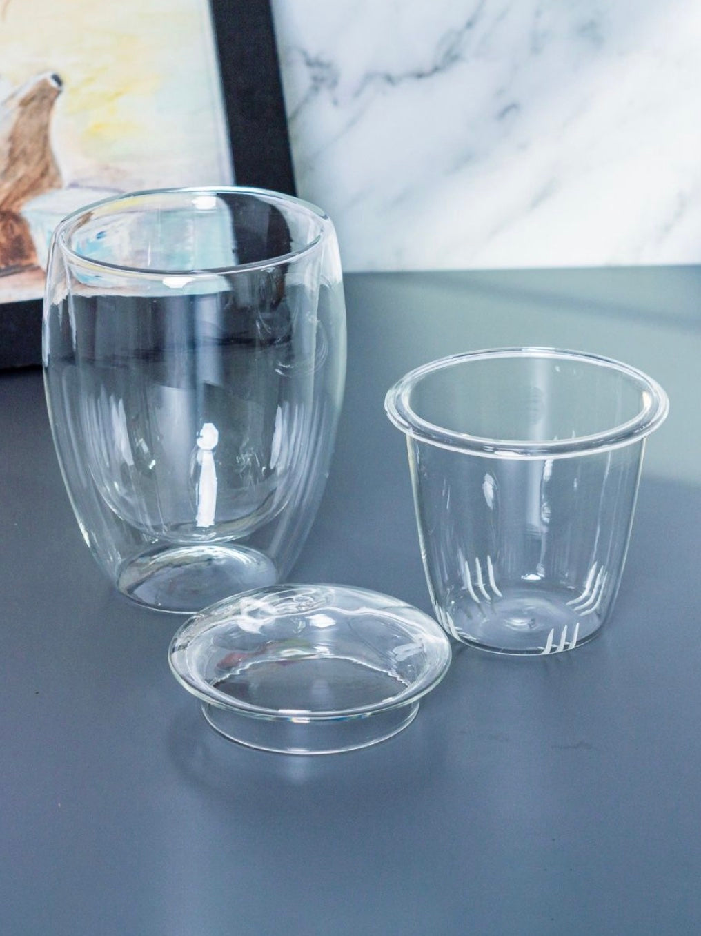 Double Wall Glass Brewing Cup, 350 ml