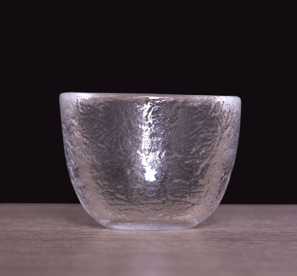 Hammered Glass Tea Cup, round shape, 60 ml
